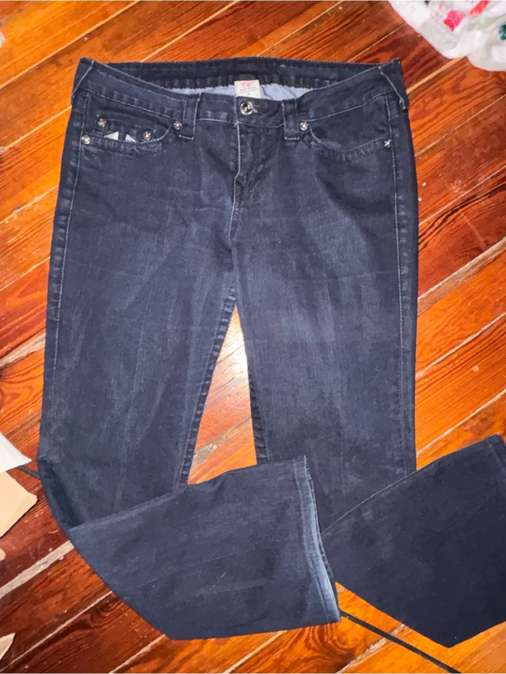 True Religion Women's Dark Blue Boot-Cut Jeans